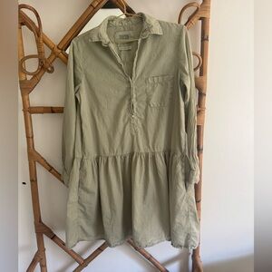 Grayson Olive Tiered Cotton Dress